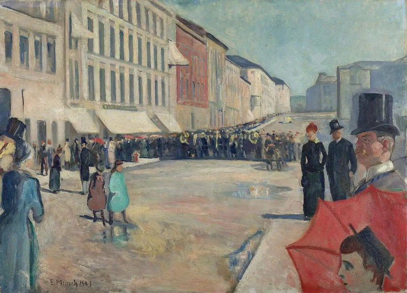 Musik auf Karl Johan - Edvard Munch