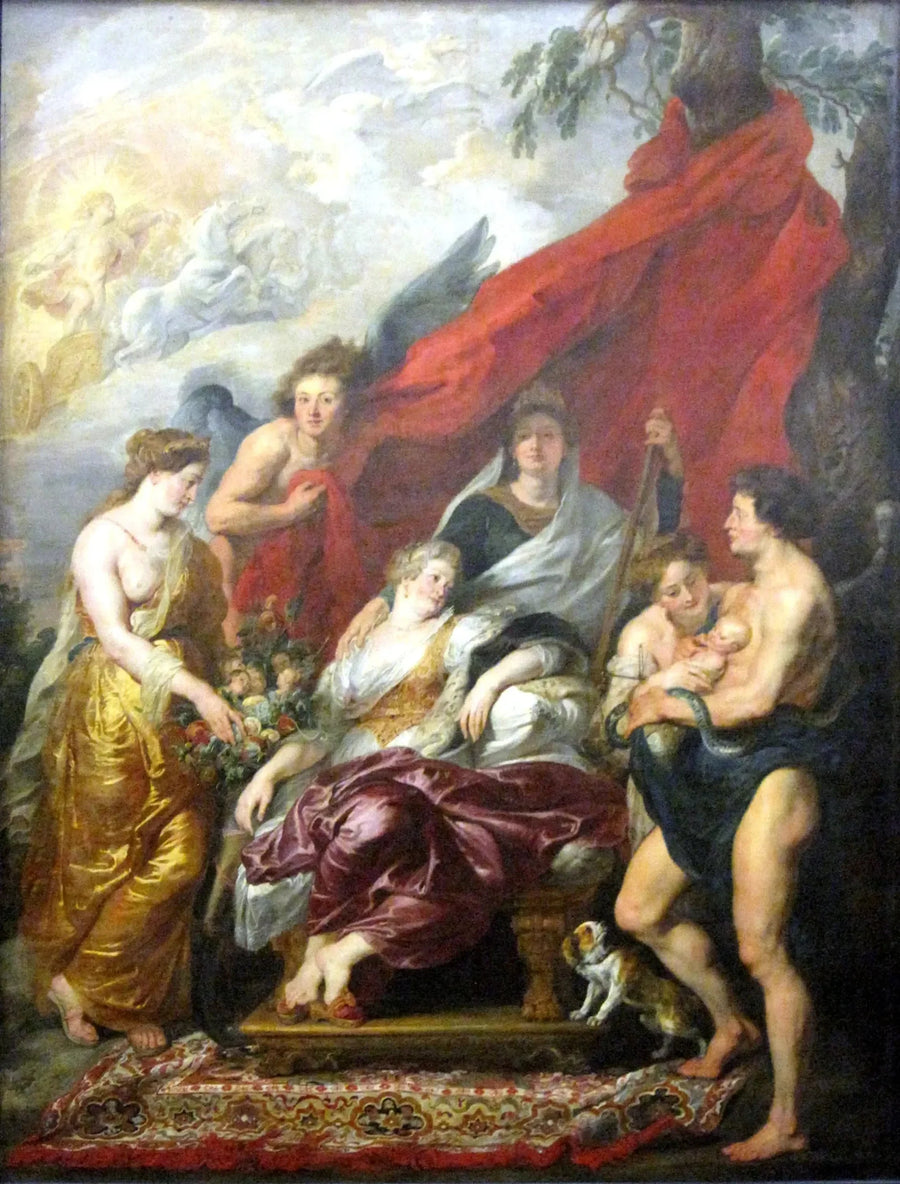 Geburt von Ludwig XIII. in Fontainebleau am 27. September 1601 - Peter Paul Rubens
