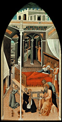Geburt des heiligen Johannes des Täufers - Giovanni di Paolo