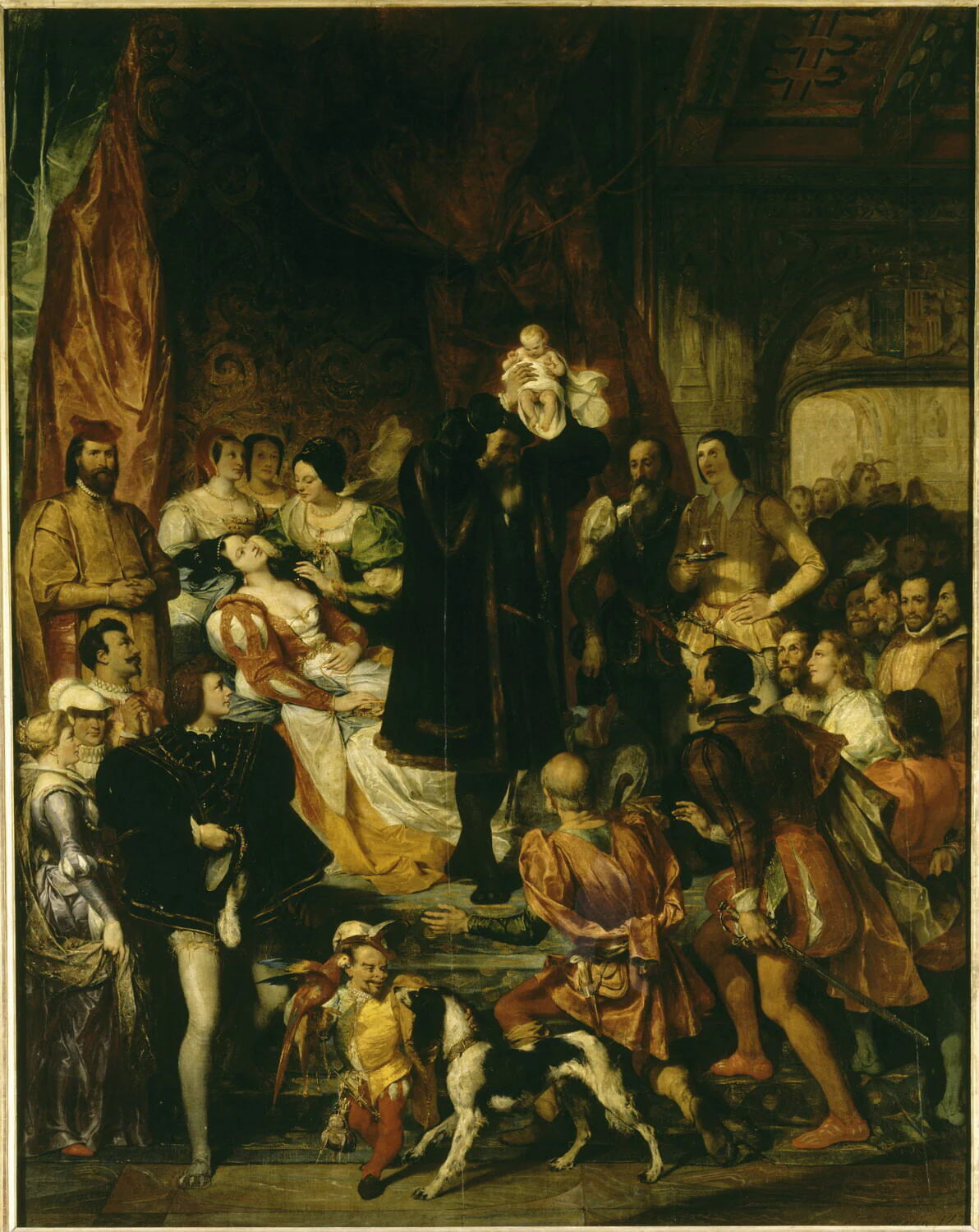 Naissance d'Henri IV (Château de Pau, 13 décembre 1553) - Eugène Devéria