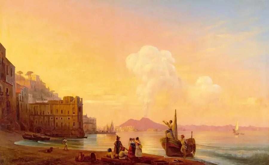 Neapel mit einem Dichter unter den Fischern - Ivan Aïvazovski