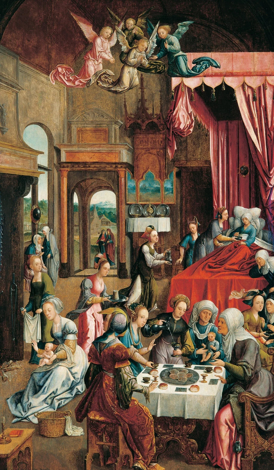 Geburt der Jungfrau Maria - Jacob Cornelisz van Oostsanen