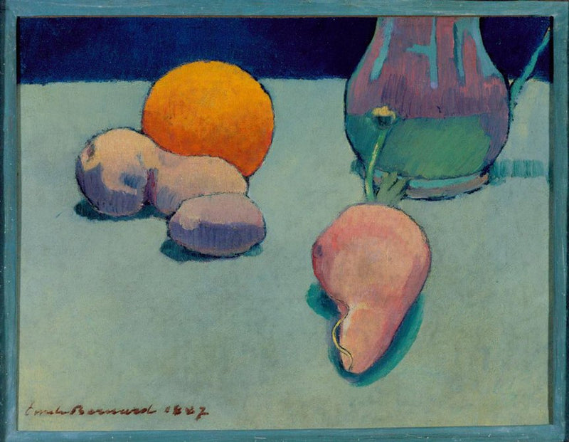 Stillleben mit Orange und Krug - Émile Bernard