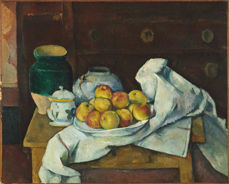 Stilleben mit Kommode - Paul Cézanne