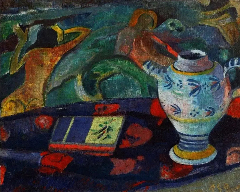Stilleben mit Krug von Quimper - Paul Gauguin
