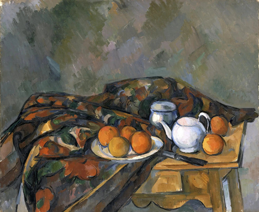 Nature morte à la théière - Paul Cézanne image 1 reproduction d’œuvre d’art à l’huile