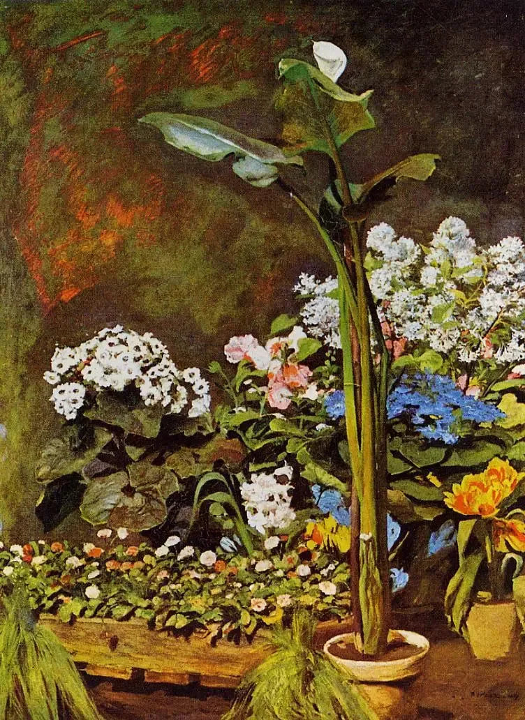 Stillleben, Aronstab und Blumen - Pierre-Auguste Renoir