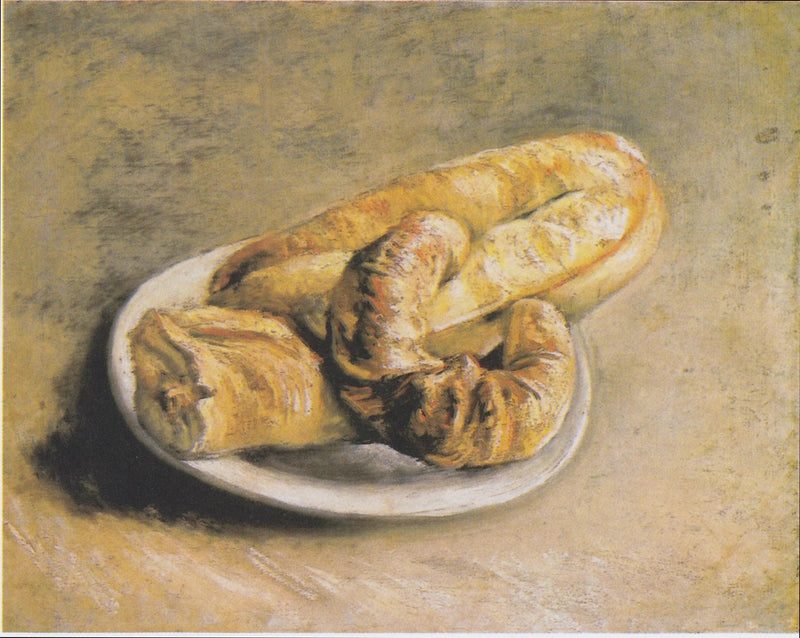 Stillleben, Teller mit Brot - Vincent van Gogh