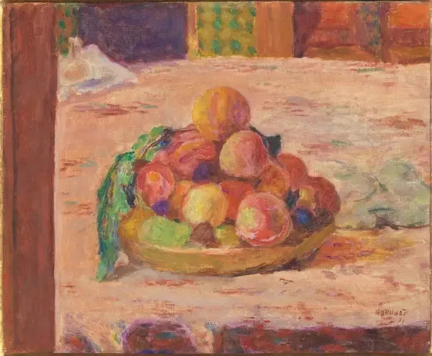 Stillleben: Teller und Früchte - Pierre Bonnard