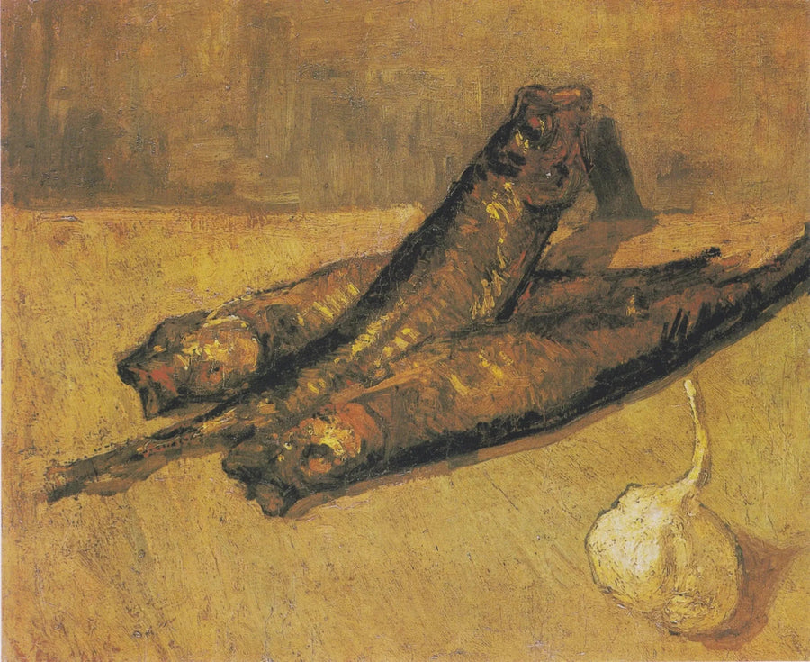 Stillleben mit Knoblauch und Zwiebeln - Vincent van Gogh