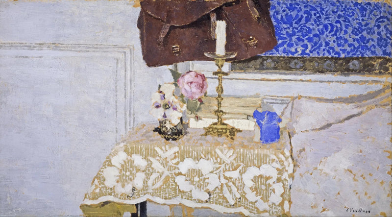 Stillleben mit Kerzenständer - Édouard Vuillard