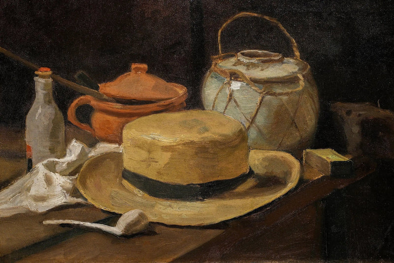 Stillleben mit Strohhut - Vincent van Gogh