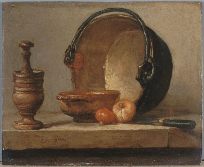 Stillleben mit Kupferschüssel - Jean Siméon Chardin