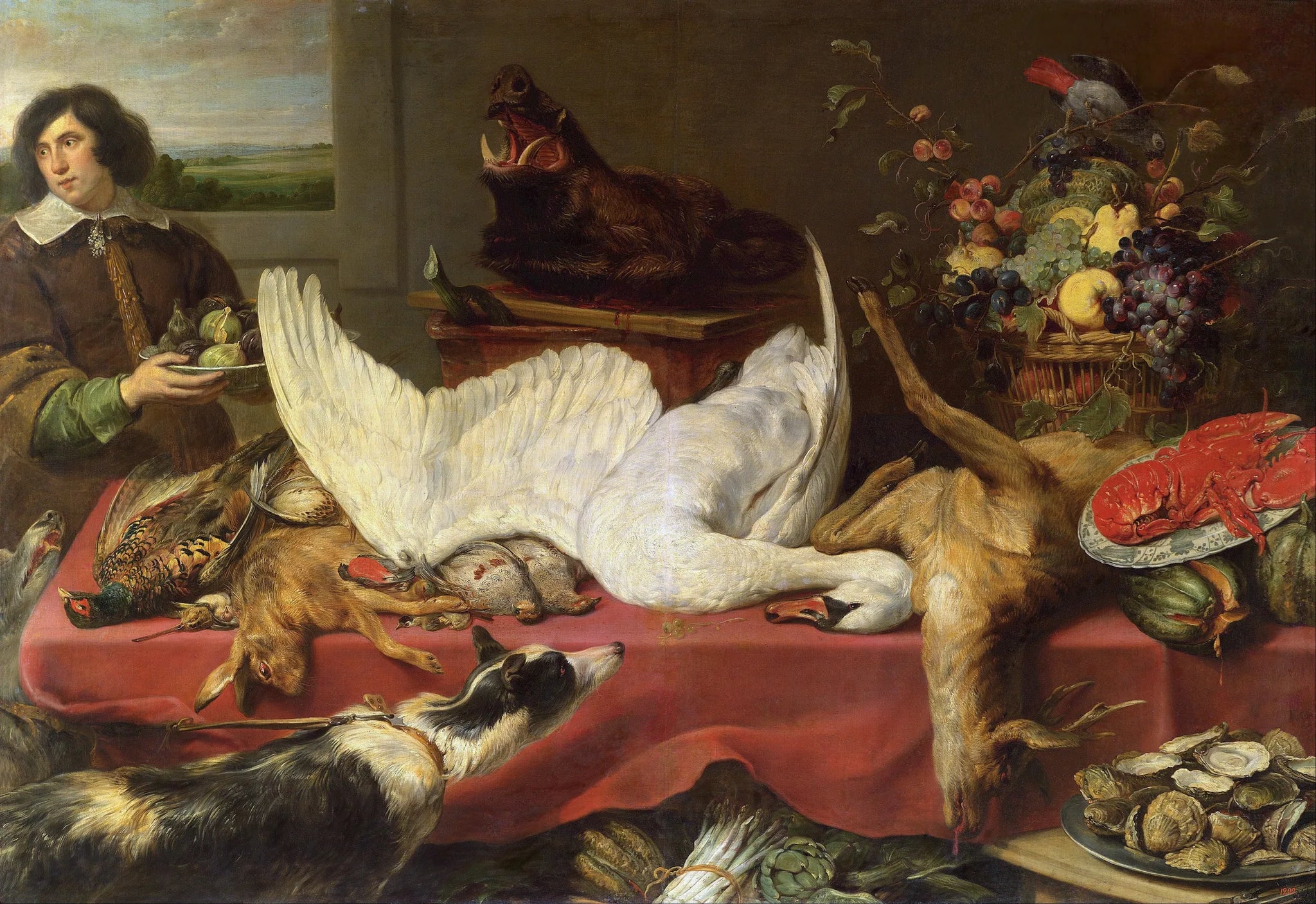 Nature morte au cygne - Frans Snyders image 1 copie peinte à la main à l’huile