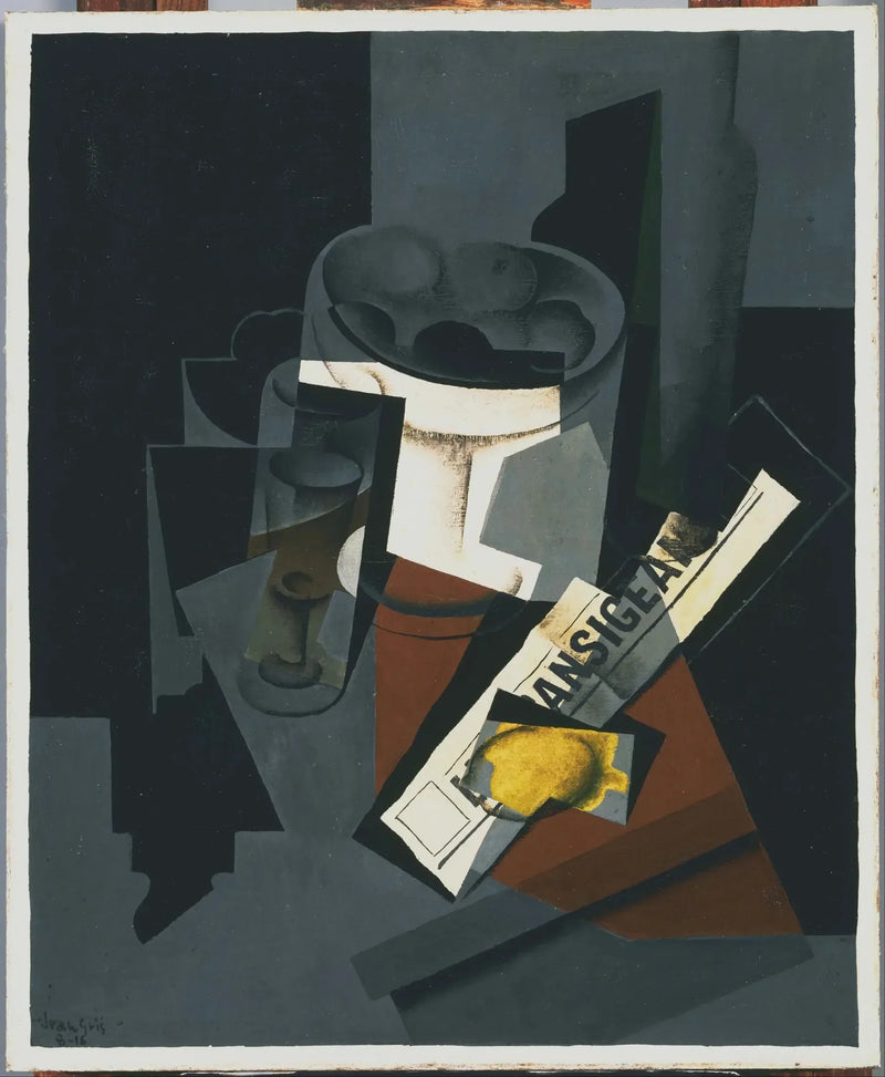 Stillleben mit Zeitung - Juan Gris