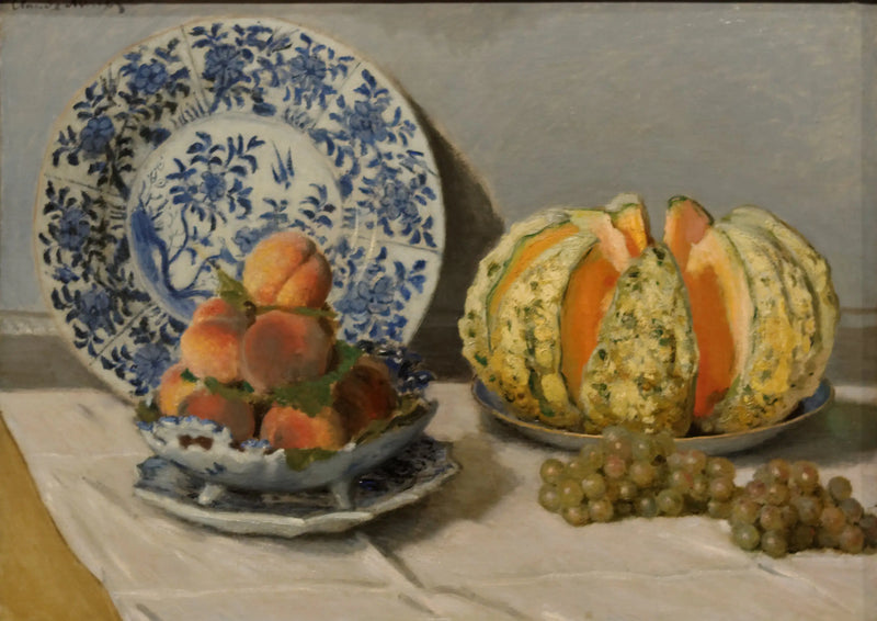 Stillleben mit Melone - Claude Monet