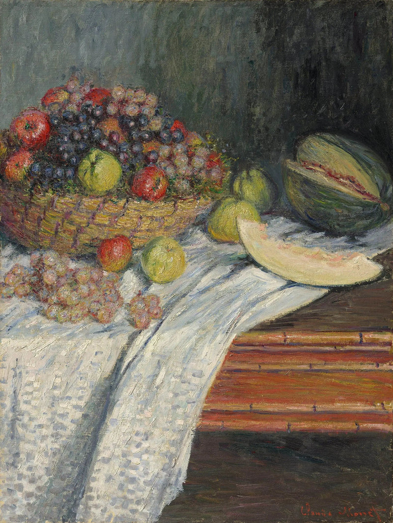 Stillleben mit spanischer Melone - Claude Monet