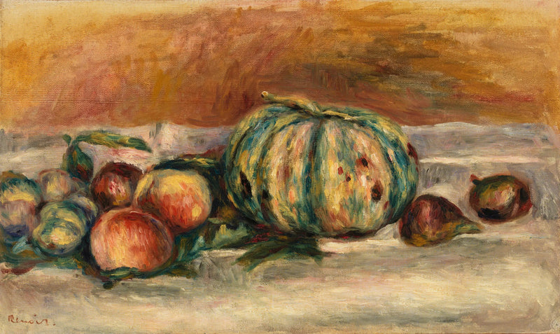 Stillleben mit Melone - Pierre-Auguste Renoir