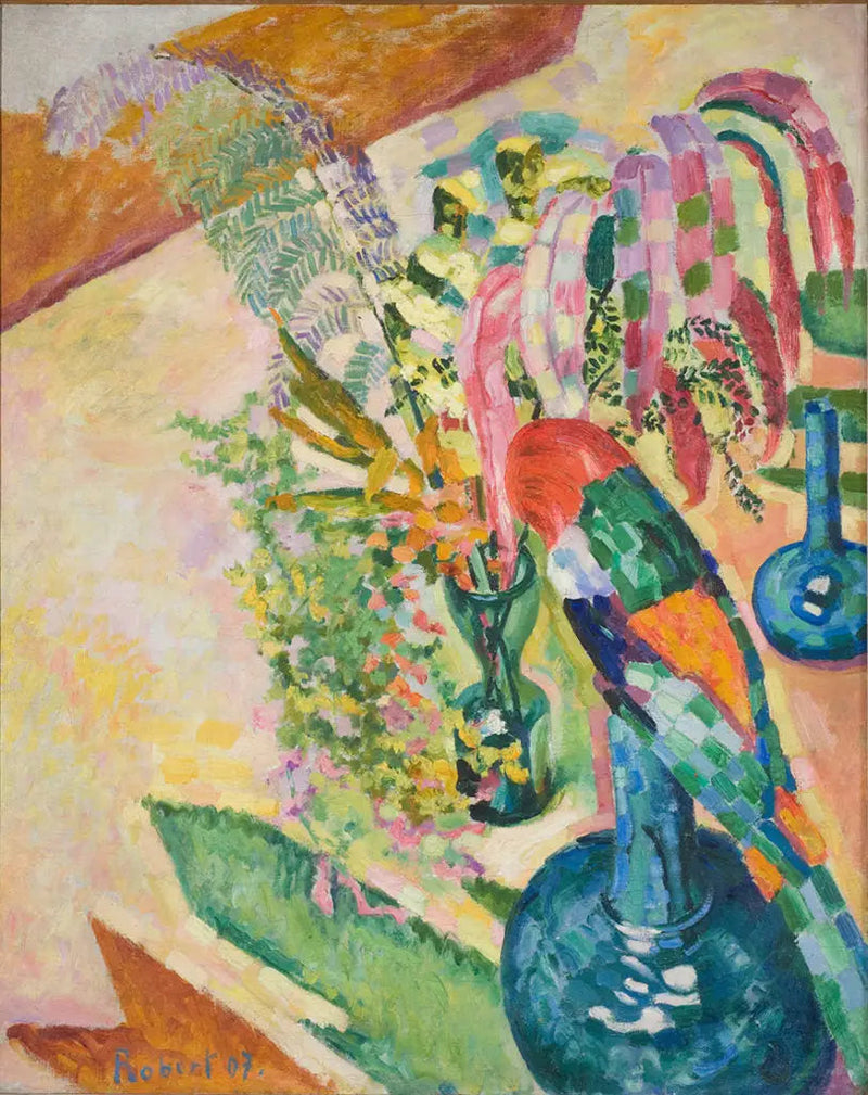 Stilleben mit Papagei - Robert Delaunay