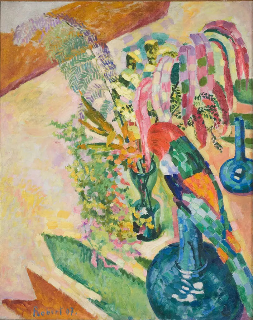 Stilleben mit Papagei - Robert Delaunay