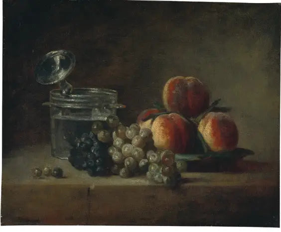 Stillleben mit Pfirsichplatte - Jean Siméon Chardin