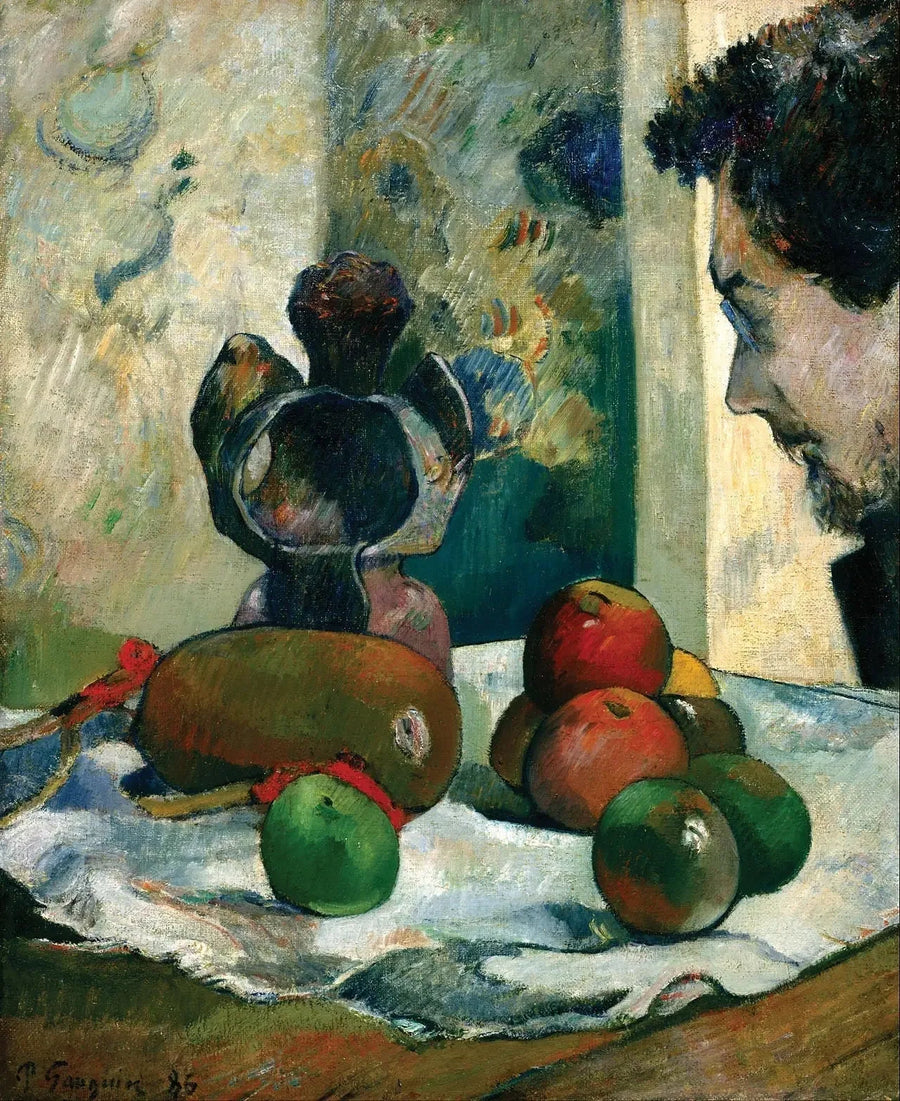 Stillleben mit dem Profil von Laval - Paul Gauguin