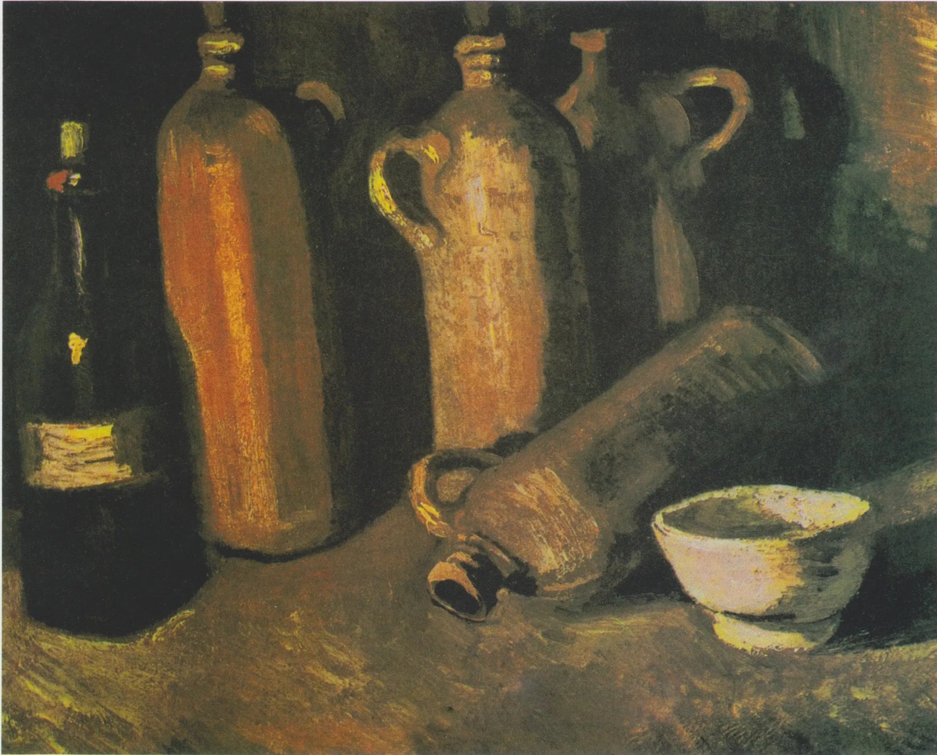 Nature morte aux bocaux - Vincent van Gogh image 1 reproduction de peinture à l’huile