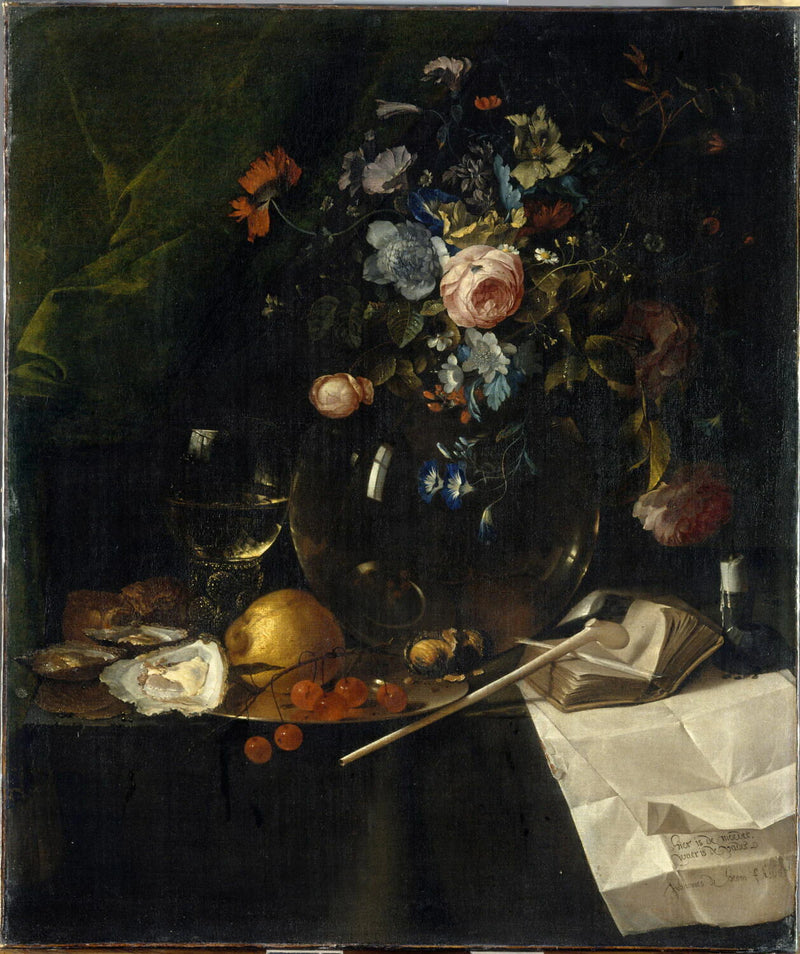 Nature morte aux fleurs. Vanité - Jan II de Heem