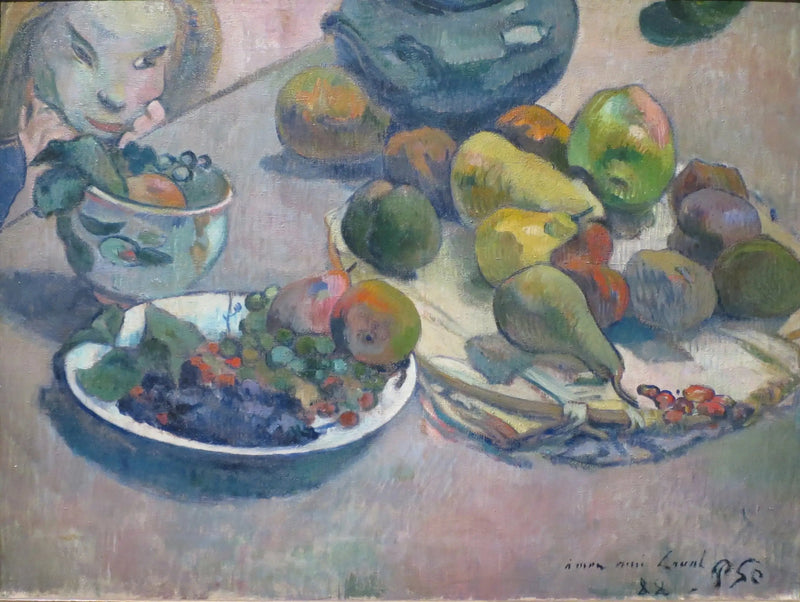 Stillleben mit Früchten (gewidmet an Laval) - Paul Gauguin