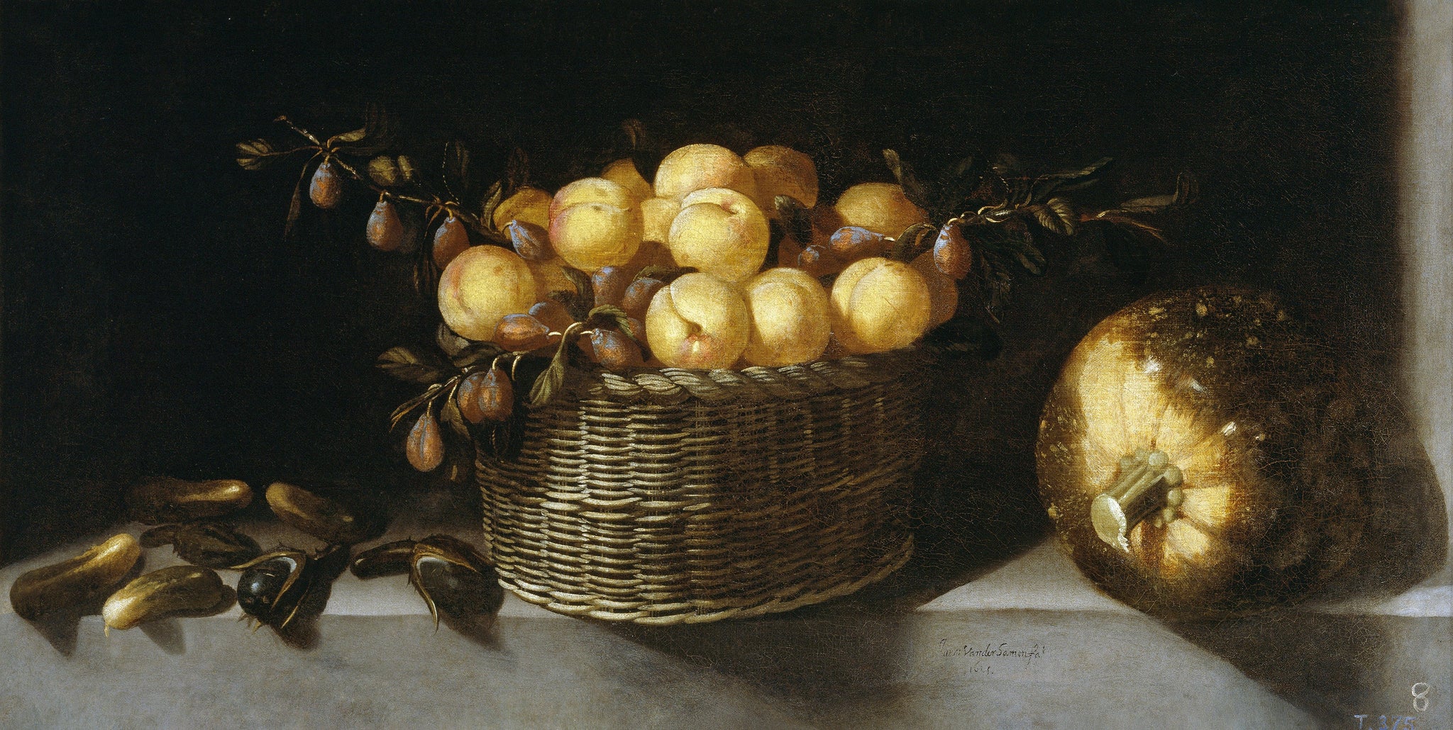 Nature morte aux fruits et légumes - Juan van der Hamen image 1 reproduction d’œuvre d’art à l’huile