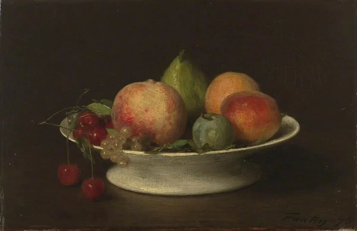 Nature morte aux fruits - Henri Fantin-Latour image 1 copie de tableau peinte à la main