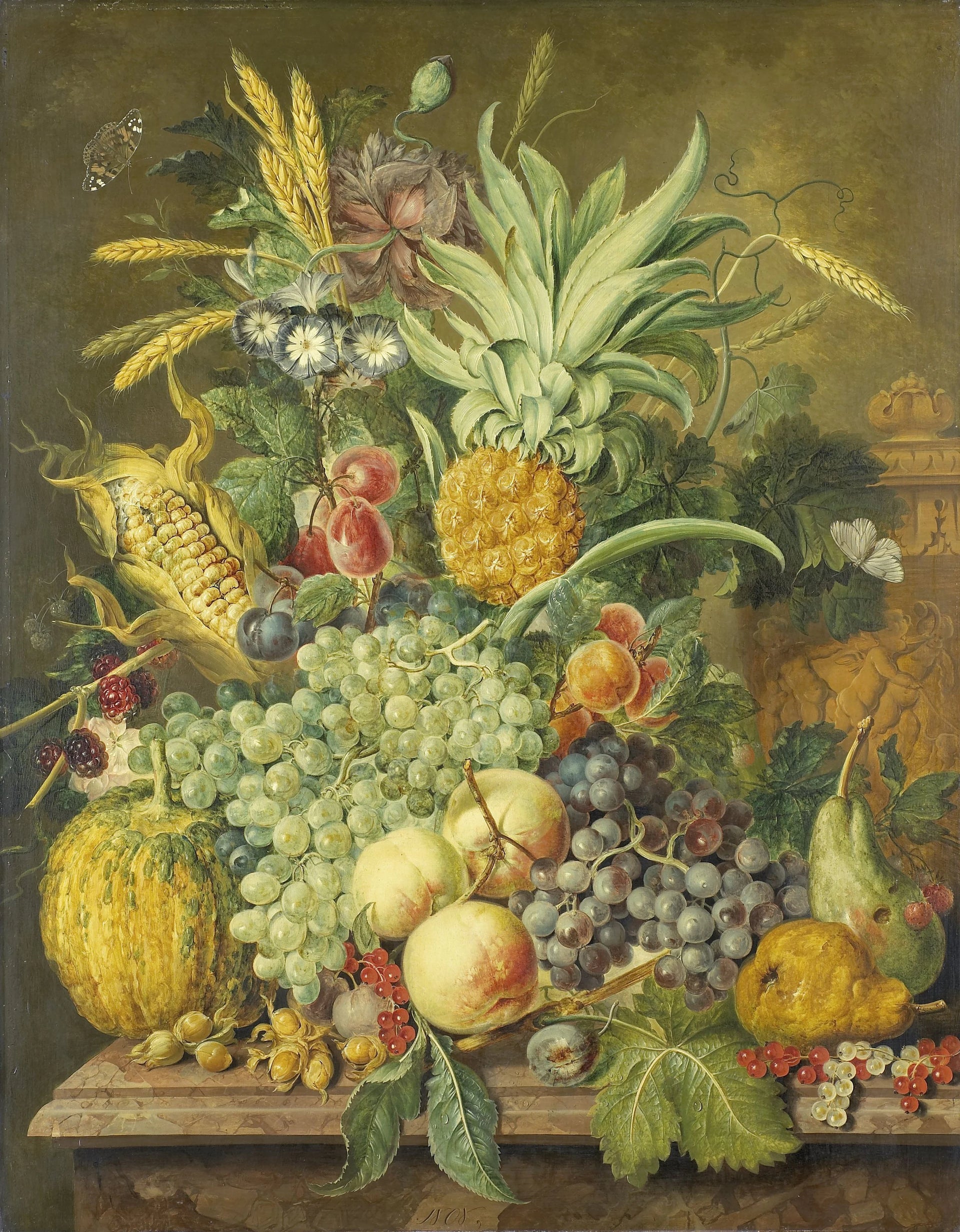 Nature morte aux fruits - Jacobus Linthorst