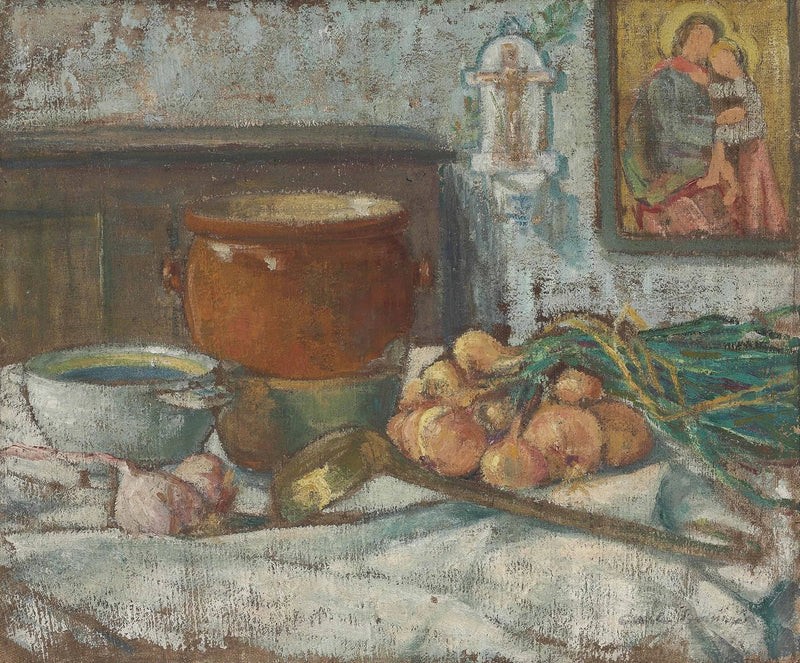 Stillleben mit Zwiebeln - Émile Bernard