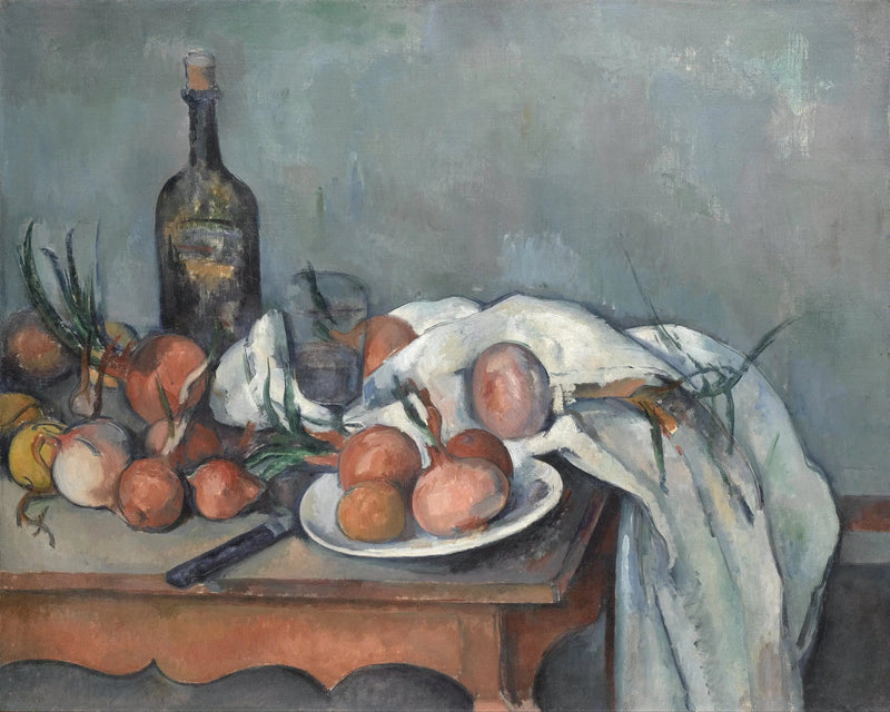 Stillleben mit Zwiebeln - Paul Cézanne