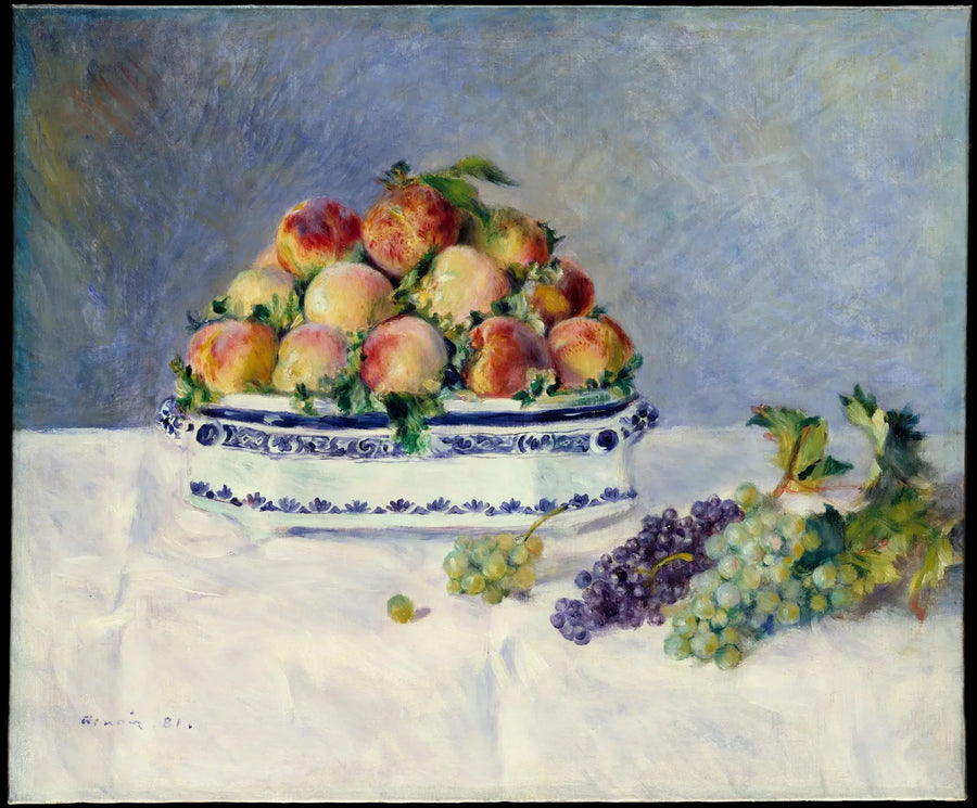 Stillleben mit Pfirsichen und Trauben - Pierre-Auguste Renoir