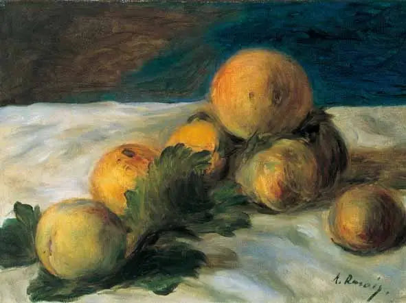 Stillleben mit Pfirsichen - Pierre-Auguste Renoir