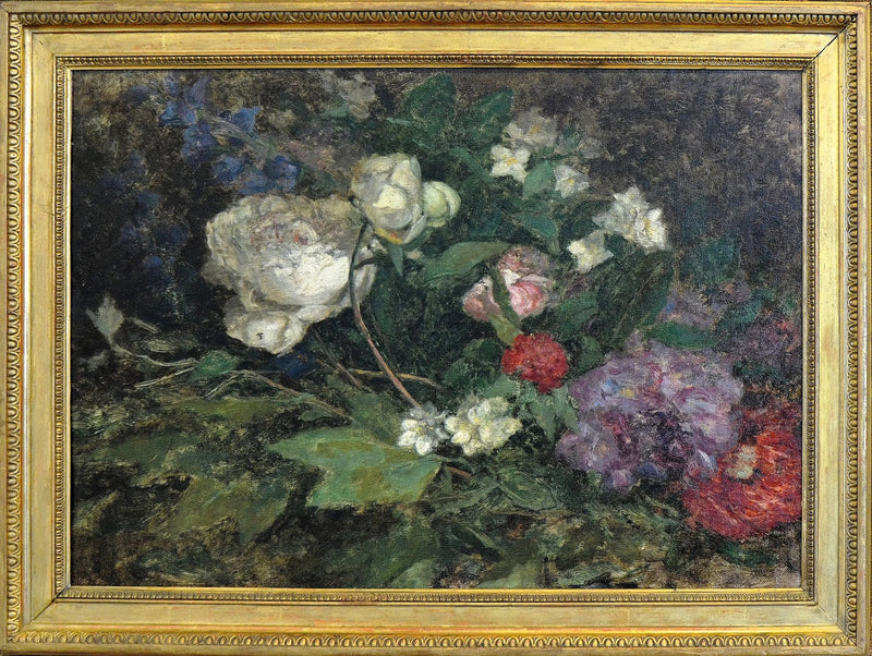 Stillleben mit Pfingstrosen und Seringa - Eugène Boudin