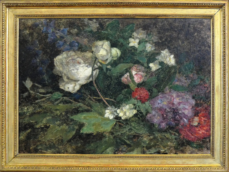 Stillleben mit Pfingstrosen und Seringa - Eugène Boudin
