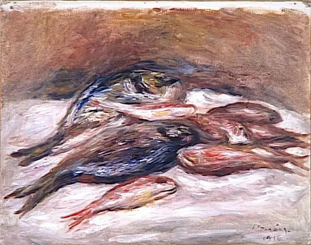 Stillleben mit Fischen - Pierre-Auguste Renoir