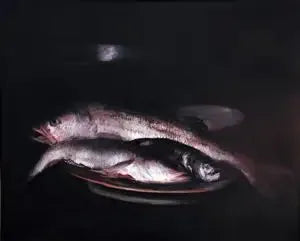 Stillleben mit Fischen - William Merritt Chase