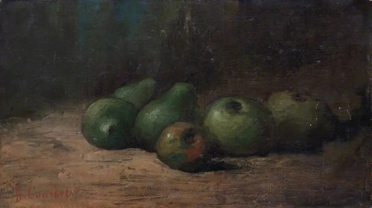 Nature morte aux pommes et aux poires - Gustave Courbet image 1 reproduction de peinture à l’huile