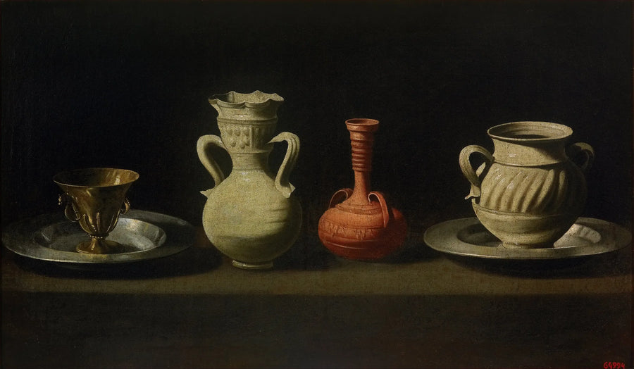 Stillleben mit vier Vasen - Francisco de Zurbarán