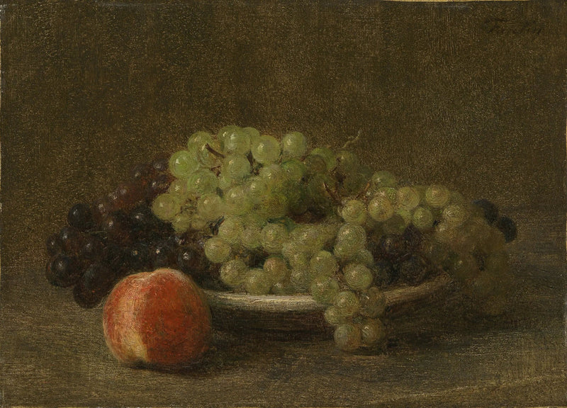 Stillleben mit Trauben und Pfirsich - Henri Fantin-Latour