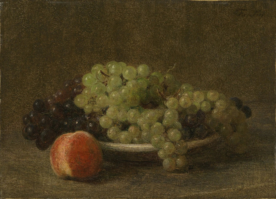 Stillleben mit Trauben und Pfirsich - Henri Fantin-Latour