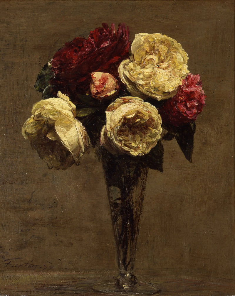 Stillleben mit Rosen - Henri Fantin-Latour