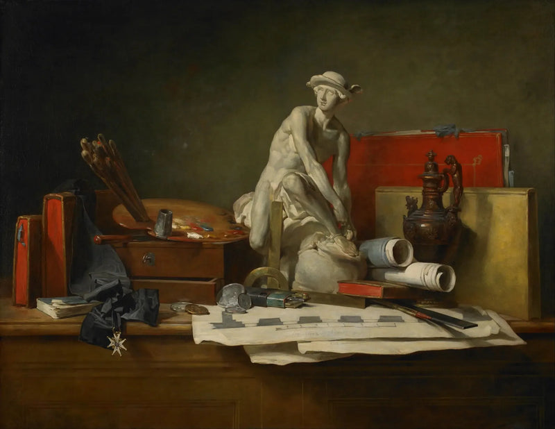 Stillleben mit Attributen der Künste - Jean Siméon Chardin