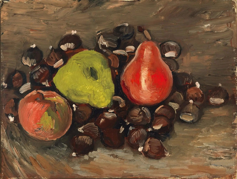 Stillleben mit Früchten und Kastanien - Vincent van Gogh