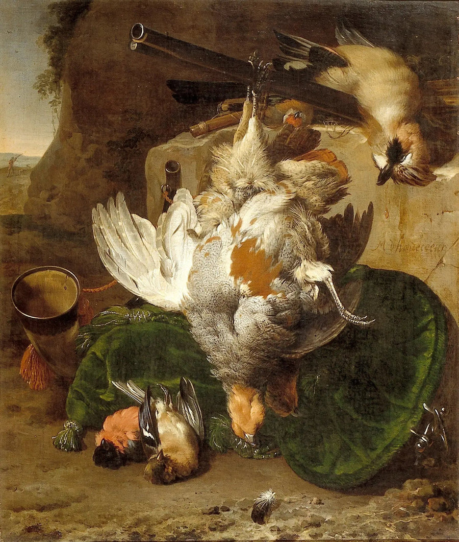 Stillleben mit toten Vögeln - Melchior de Hondecoeter