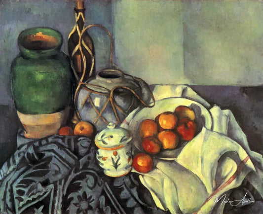 Nature morte avec des pommes (1893-1894) - Paul Cézanne - Reproductions de tableaux et peintures haut de gamme