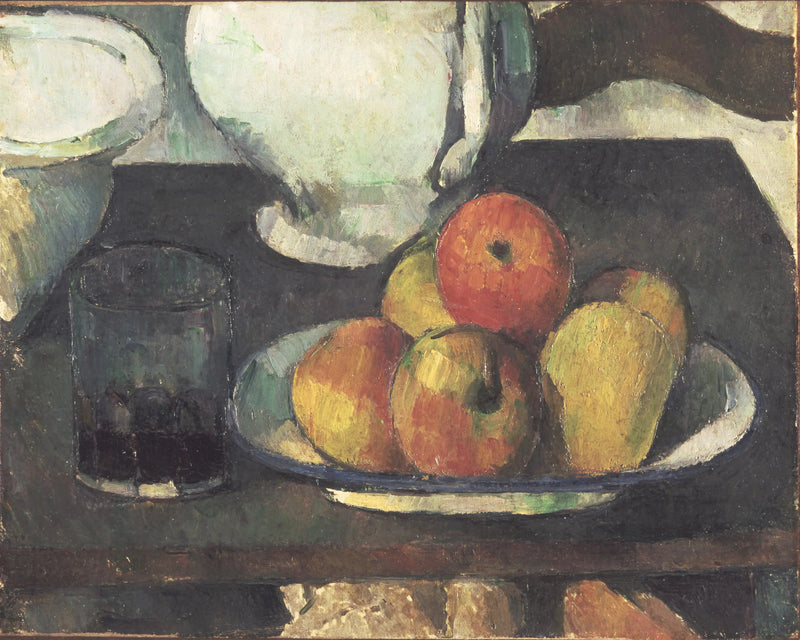 Stillleben mit Früchten und Weinglas - Paul Cézanne